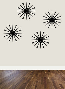 Mid-Century Modern Starburst Wall Decor - 9in (Small Version)